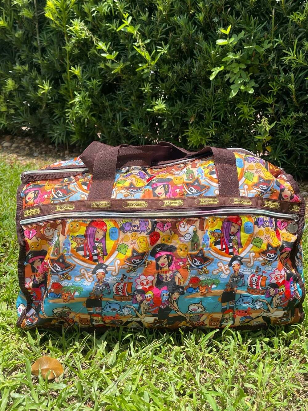 LeSportsac Tokidoki Pirate Print Travel Duffle Bag